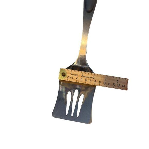 Stainless Steel Slotted Turner Spatula By Amco 13-10 8599 Rust Proof Kitchen Ute - Picture 4 of 5